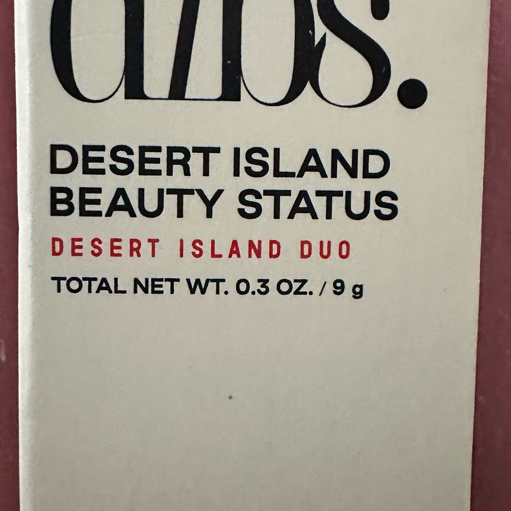 OZOS Desert Island Beauty Status Blush Duo - Red and Cream